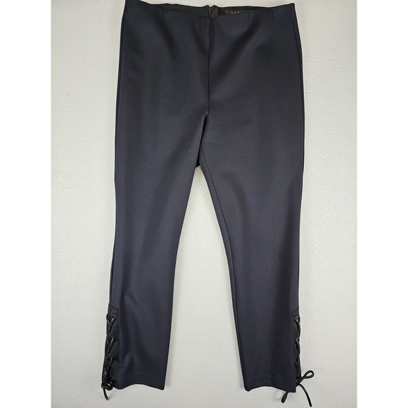 rag & bone Pants - Rag & Bone Simone Ankle Lace Up Pants Women's Size 10 30x24.5 Navy Blue